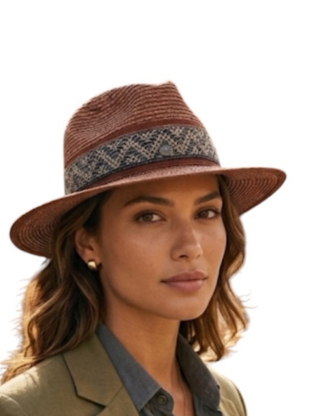 Women’s Burgundy Panama Hat Scala Old Country Road Hat